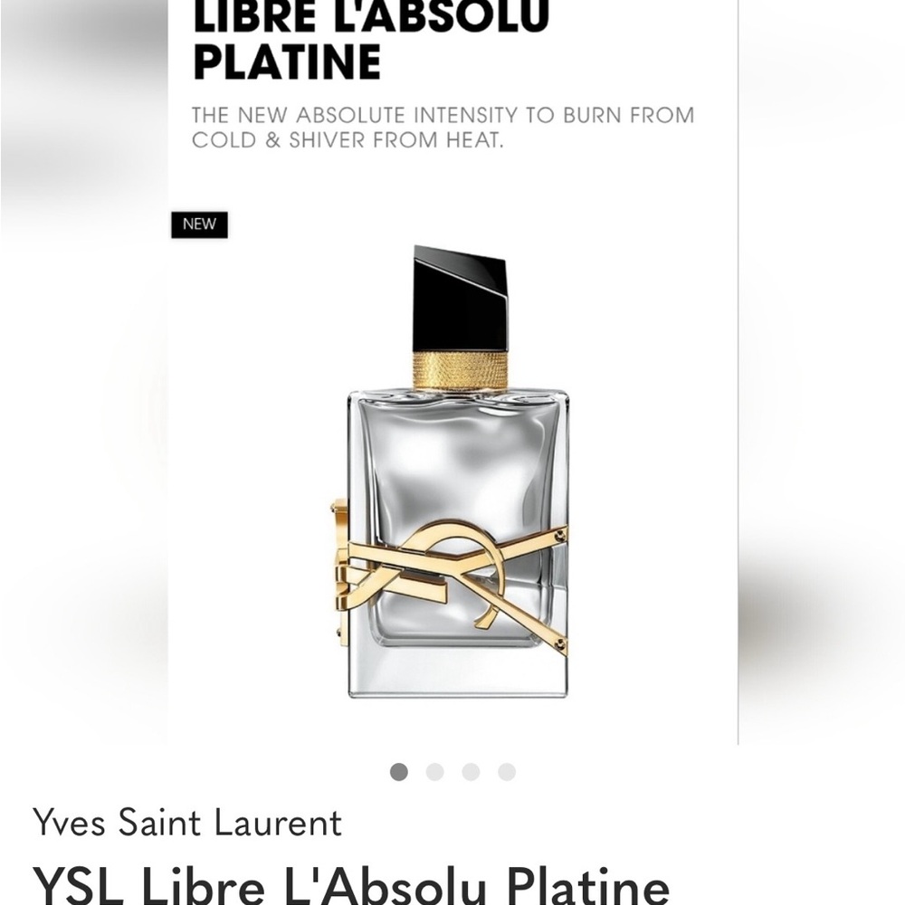 Yves Saint Laurent Metallic Gold Engraved Detail